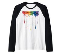 Les couleurs arc-en-ciel LGBTQ diffusent l'amour, pas la haine, un message positif Manche Raglan