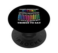 Les Couleurs complémentaires Ont Toujours de Belles Choses à dire à L'Artiste PopSockets PopGrip Adhésif