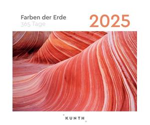 Les couleurs de la terre - Calendrier KUNTH 365 jours à effeuiller 2025 : inspiration quotidienne en image et texte. Calendrier à suspendre ou à poser.