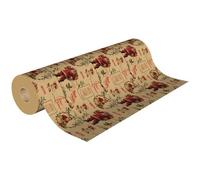 LES COULEURS DE L'EMBALLAGE Papier cadeau 50x0.70m kraft noël