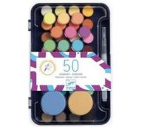 Djeco Palette d'artiste Les Couleurs des Grands – 50 gouaches multicolore