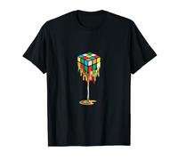 Les couleurs fondues font tomber les cubes de Rubik. T-Shirt