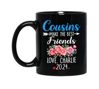 Les Cousins Deviennent Les Meilleurs Amis Mug Unique Tasse À Thé Drôle Tasse À Café Cadeau Mignon Pour Bureau Pâques Anniversaire 330ml