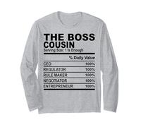 Les Cousins du Patron Sarcastique pour Homme et Femme Manche Longue