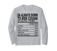 Les Cousins sarcastiques Toujours vers Le Bas pour Monter Les Cousins Hommes Femmes Manche Longue