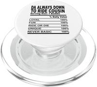 Les Cousins sarcastiques Toujours vers Le Bas pour Monter Les Cousins Hommes Femmes PopSockets PopGrip pour MagSafe