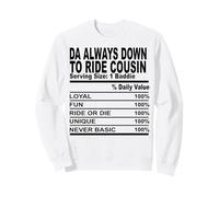 Les Cousins sarcastiques Toujours vers Le Bas pour Monter Les Cousins Hommes Femmes Sweatshirt