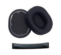 Les coussinets d'oreille pour casques-Maille à motif boule noire