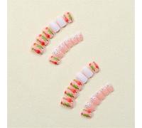 Les Couvertures Complètes De Noël Sur Les Ongles Appuyent Le Carré Court Faux Artificiel Avec Des Conceptions D'arbres Appuyez Le Carré Court Faux Couvercle Complet