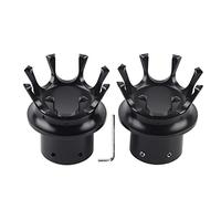 Les couvertures d'essieu Avant avec Un Style distinctif pour la Modification de la Moto sont en caractéristique d'alliage en Aluminium CNC - et Une durée de Vie adaptée aux Types (Black)