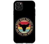 Les Cowboys de Bull Rider Jouent avec Le Taureau, Vous aurez Les Cornes Coque pour iPhone 11 Pro Max