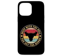 Les Cowboys de Bull Rider Jouent avec Le Taureau, Vous aurez Les Cornes Coque pour iPhone 13 Pro Max
