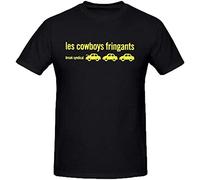 Les Cowboys Fringants Break Syndical Black Tee Shirts for Men Size S