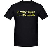 Les Cowboys Fringants Break Syndical Black Tee Shirts for Men T-Shirts à Manches Courtes(Large)