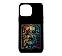 Les Cowgirls roulent Plus Fort, restent Plus Longtemps | Western Rider Coque pour iPhone 13 Pro Max