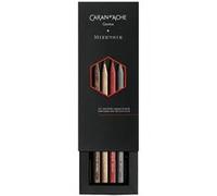 Caran d'Ache Crayons à papier 0361.414 Les Crayons de la Maison – Lot de 4 HB parfumés Argenté