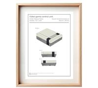 Les Creas de Papa Affiche Brevet Nintendo NES - Poster Rétro Gaming | Art Mural Vintage Geek, Noir & Blanc ou Colorisé, Déco Jeux Vidéo