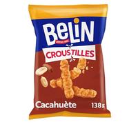 Les Croustilles Biscuits Apéritif à la Cacahouète, 138g (Lot de 8)