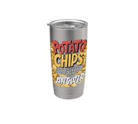 Les croustilles de pommes de terre sont toujours la réponse pour les amateurs de collations Gobelet isotherme en acier inoxydable double paroi