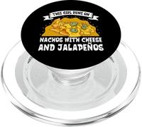 Les Dames adorent Les Nachos au Fromage et aux jalapeños PopSockets PopGrip pour MagSafe