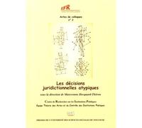 Les décisions juridictionnelles atypiques Sous la direction de maryvonne hecquard-théron - Maryvonne Hecquard-Theron - Inst.federatif De Recherche - broché - Etude