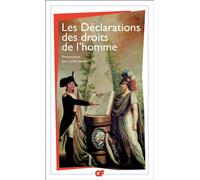 Collectif – Les Déclarations des droits de l'homme – Du débat 1789-1793 au préambule 1946 – Poche