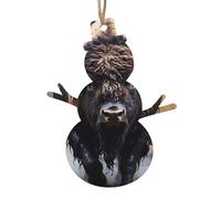 Les décorations de Noël en bois de bison d'Amérique du Nord et les pendentifs de Noël imprimés sont parfaits pour les rebords de fenêtre, les cheminées et les murs