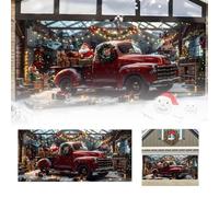 Les décorations de Noël font une déclaration festive ce Noël avec une bannière de garage, parfaite pour célébrer la saison des fêtes