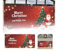 Les décorations de Noël font une déclaration festive ce Noël avec une bannière de garage, parfaite pour célébrer la saison des fêtes