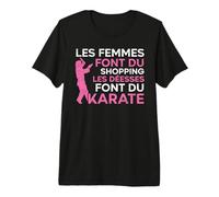 Les Déesses Font du Karate d'arts Martiaux Cadeau Karate T-Shirt Haut de Gamme