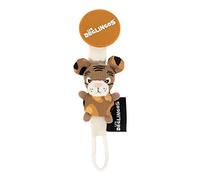 LES DEGLINGOS - Attache Sucette Bébé avec Peluche Douce - Accroche Tétine en Tissu - Doudou Ludique - Dès la Naissance - Idéal Cadeau de Naissance