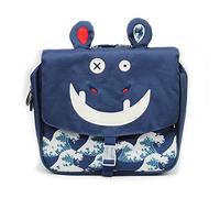 LES DEGLINGOS - CARTABLE 32CM HIPPIPOS L'HIPPO - BLEU - Scolaire - Idéal CP - 32cm