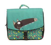 LES DÉGLINGOS Cartable scolaire 32cm-Ecole Primaire idéal Grande Section, CP, Vert/Loup x Auzou, 32 cm Unisex Kids
