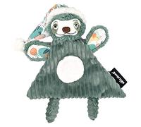 LES DEGLINGOS - DOUDOU Baby Chillos le paresseux - Velours côtelé ultra doux - Idée cadeau - Dès la naissance - 28 cm - Vert