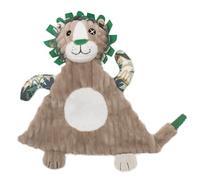 LES DÉGLINGOS Jélékros le lion - Baby Doudou - Doudou pour bébé et Enfant - Tissu ultra Doux - Peluche - Ludique - Cadeau naissance 36719 Taupe
