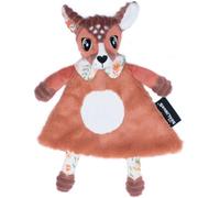 Les Deglingos-Doudou Baby Melimelos La Biche-Velours Côtelé Ultra Doux-Idée Cadeau-Dès La Naissance-28 Cm-Terracotta