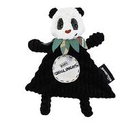 LES DEGLINGOS - DOUDOU Baby Rototos le panda - Velours côtelé ultra doux - Idée cadeau - Dès la naissance - 28 cm - Noir&Blanc