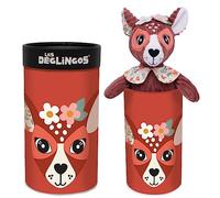 LES DÉGLINGOS - Grand Simply - Mélimélos la Biche en Boite - Peluche Ultra Douce - Idée Cadeau - Utilisable dès la Naissance - 33cm