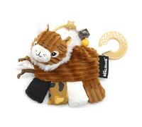 LES DEGLINGOS - Hochet Bébé d'Activités Speculos le tigre - jouet d’éveil pour bébé avec activités sonores et tactiles - 1 pièce - cassonnade - 17cm