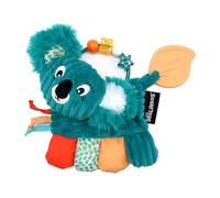 LES DÉGLINGOS, Hochet d'Activités Berlingos le Koala, Jouet d'Éveil Bébé avec Anneau de Dentition, Bleu, 17 cm