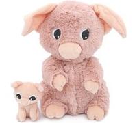 Les Déglingos Les PTIPOTOS by Peluche BARBEKIOU Cochon Maman and Bebe Rose Rose G