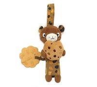 LES DEGLINGOS - PELUCHE CARILLON SPECULOS LE TIGRE - OCRE - Jouet d'éveil pour bébé - Idée cadeau - Dès la naissance - 19cm