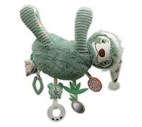 LES DÉGLINGOS - Peluche D'ACTIVITES Chillos Le Paresseux - Vert - Jouet d'éveil pour bébé - Idée Cadeau - Dès la Naissance - 41cm, 30 cm