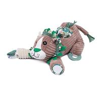 LES DÉGLINGOS - Peluche D'ACTIVITES Jélékros le Lion - Jouet d'éveil pour bébé - Idée Cadeau - Dès la Naissance - 41cm
