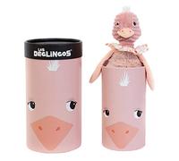 Les Déglingos - Pomelos l'autruche - Peluche Grand simply - Doudou - Ultra doux - 33 cm - Dès la Naissance - Garçon et Fille - Rose - Boite Cadeau