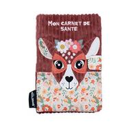 Déglingos Protège carnet de santé Mélimélos La Biche Blanc/Rose TU