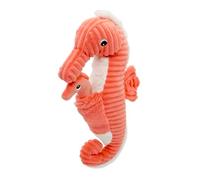 LES DÉGLINGOS PTIPOTOS by PAPADOU L'HIPPOCAMPE Maman/Bebe- Peluche Ultra Douce - Cadeau Naissance Anniversaire Noel - 36CM - Corail
