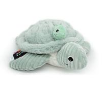 Peluche tortue géante maman et son bébé vert TU