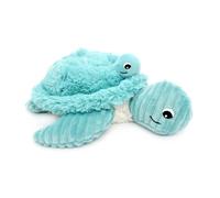 LES DÉGLINGOS PTIPOTOS by SAUVENOU Tortue Maman/Bebe Bleu - Peluche bébé Toute Douce - Idée Cadeau de Naissance - 29cm, Bleu Aqua