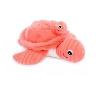 LES DÉGLINGOS PTIPOTOS by SAUVENOU Tortue Maman/Bebe Bleu - Peluche bébé Toute Douce - Idée Cadeau de Naissance - 29cm, Corail